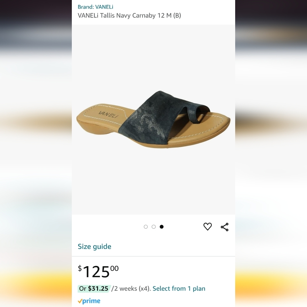 VANELI Tallis JEANS Denim Leather Sandal, NIB - Picture 9 of 10